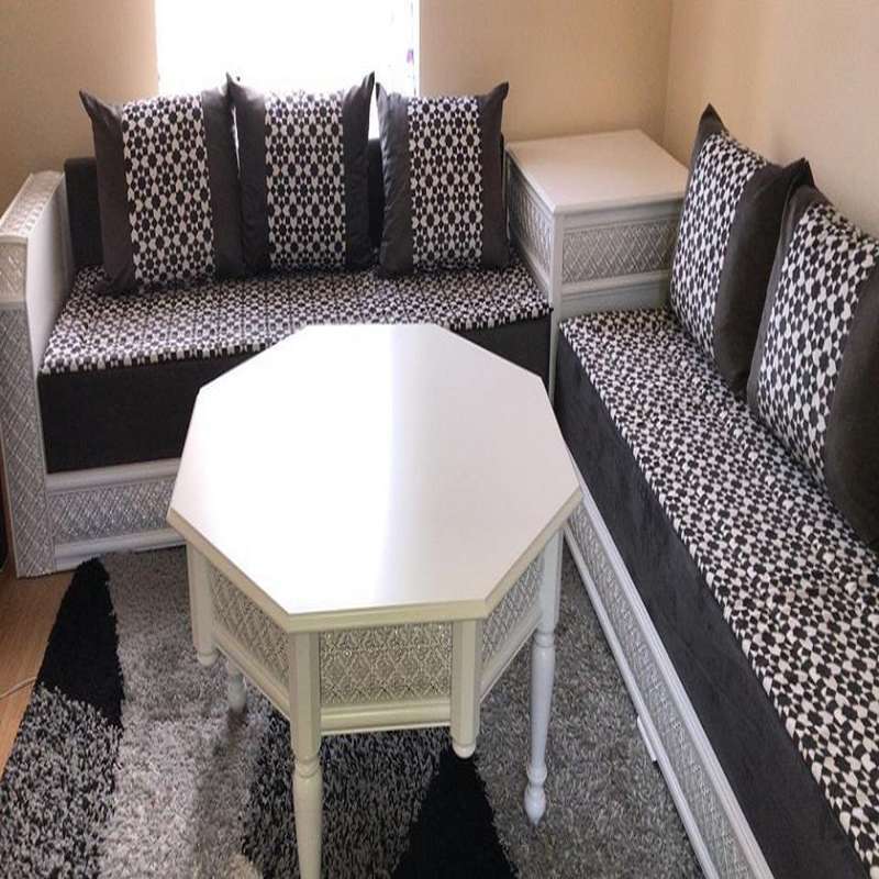 Salon marocain sur mesure Izamz : élégance, confort et artisanat 7 Salon Marocain
