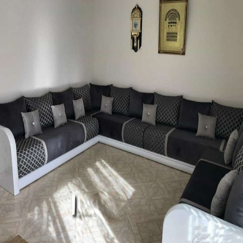 Salon marocain sur mesure Izamz : élégance, confort et artisanat 6 Salon Marocain