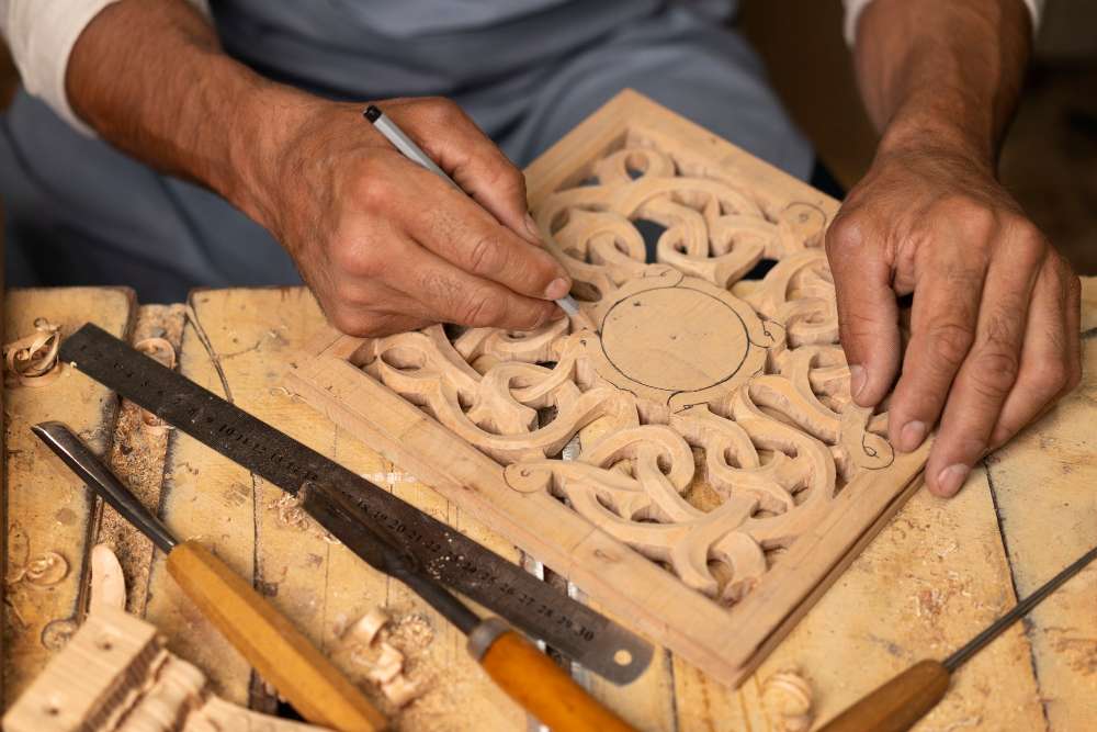 artisan marocain dessine artisanat marocain